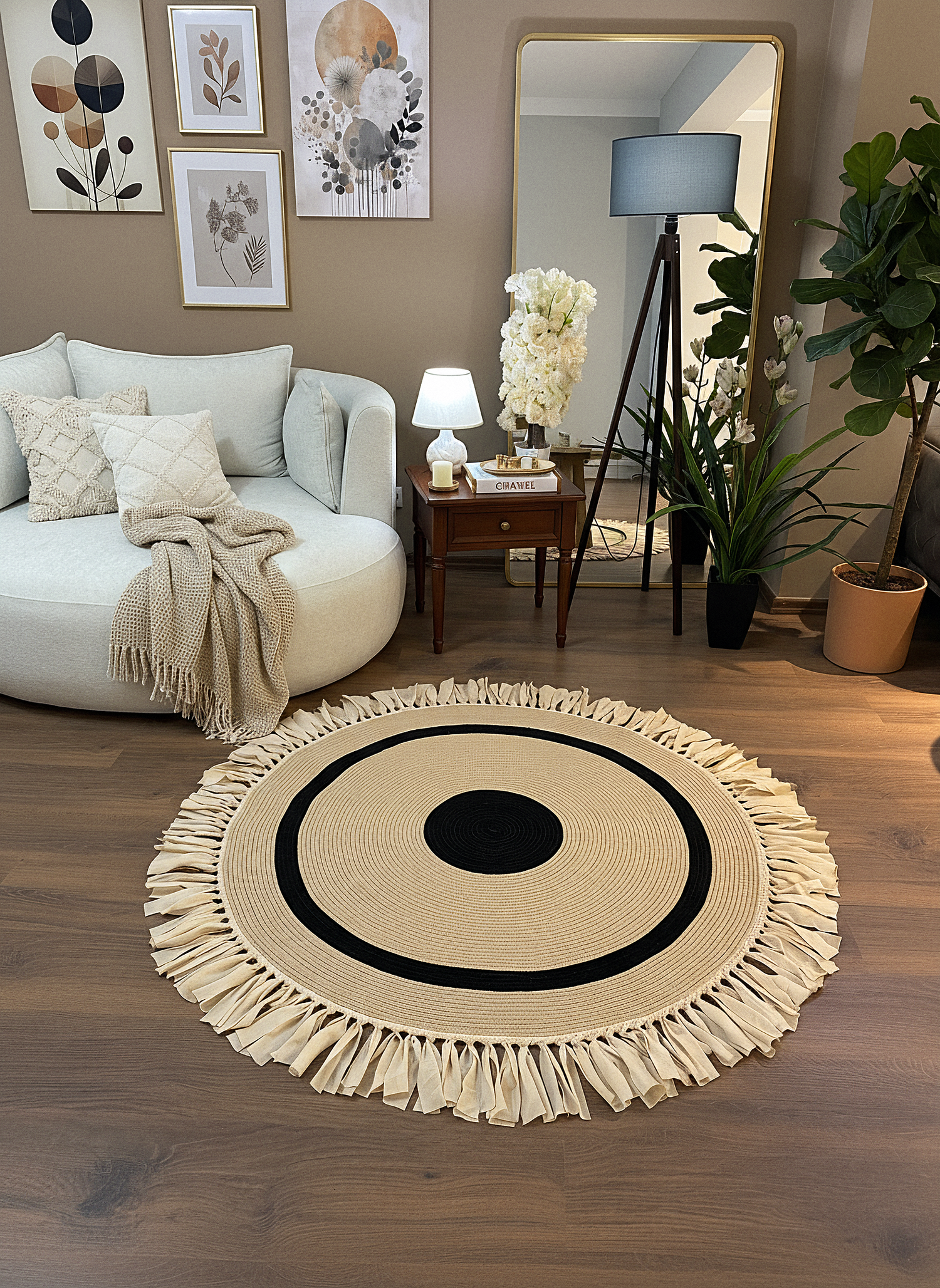 JÜT-999 Elde Dokuma Doğal Jüt Hasır Halı