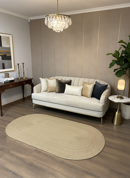 JÜT-C13 Elde Dokuma Doğal Jüt Hasır Halı