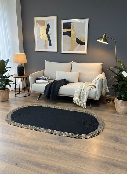 JÜT-C15 Elde Dokuma Doğal Jüt Hasır Halı