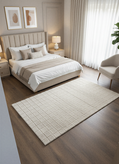 TAVŞAN SAMUR BEJ -  Kaymaz Taban Tavşan Shaggy Yatak Odası Oturma Odası Çocuk Odası Halısı