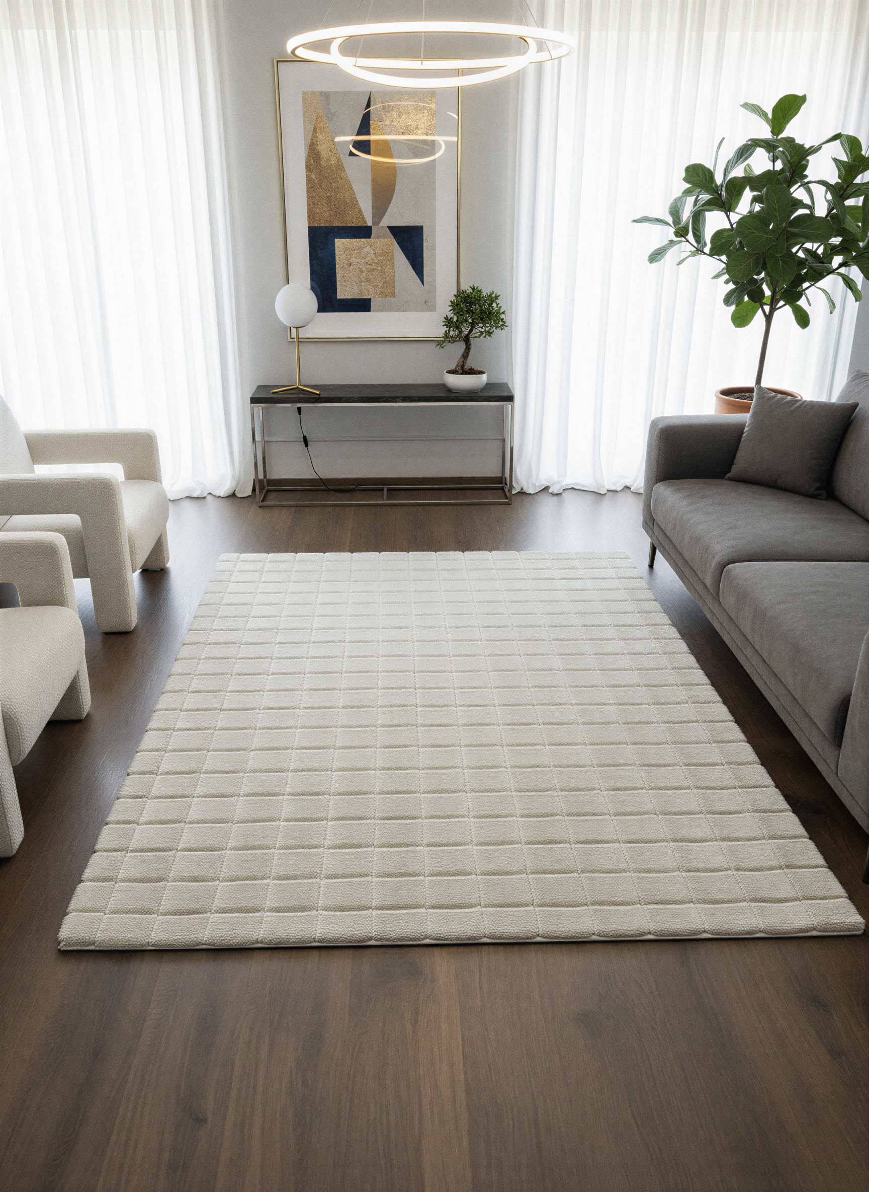 TAVŞAN SAMUR BEJ -  Kaymaz Taban Tavşan Shaggy Yatak Odası Oturma Odası Çocuk Odası Halısı