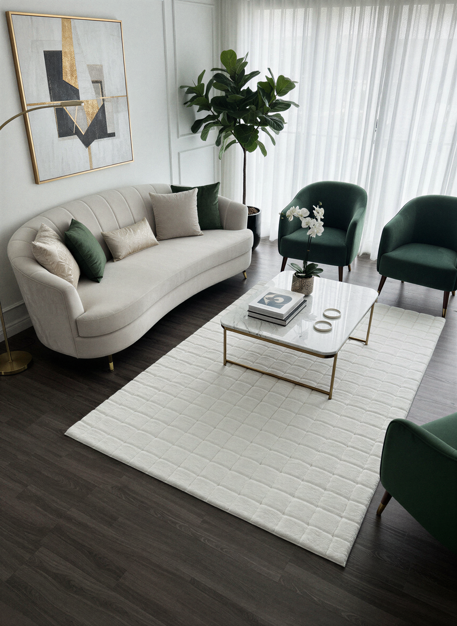 TAVŞAN SAMUR BEYAZ - Kaymaz Taban Tavşan Shaggy Yatak Odası Oturma Odası Çocuk Odası Halısı