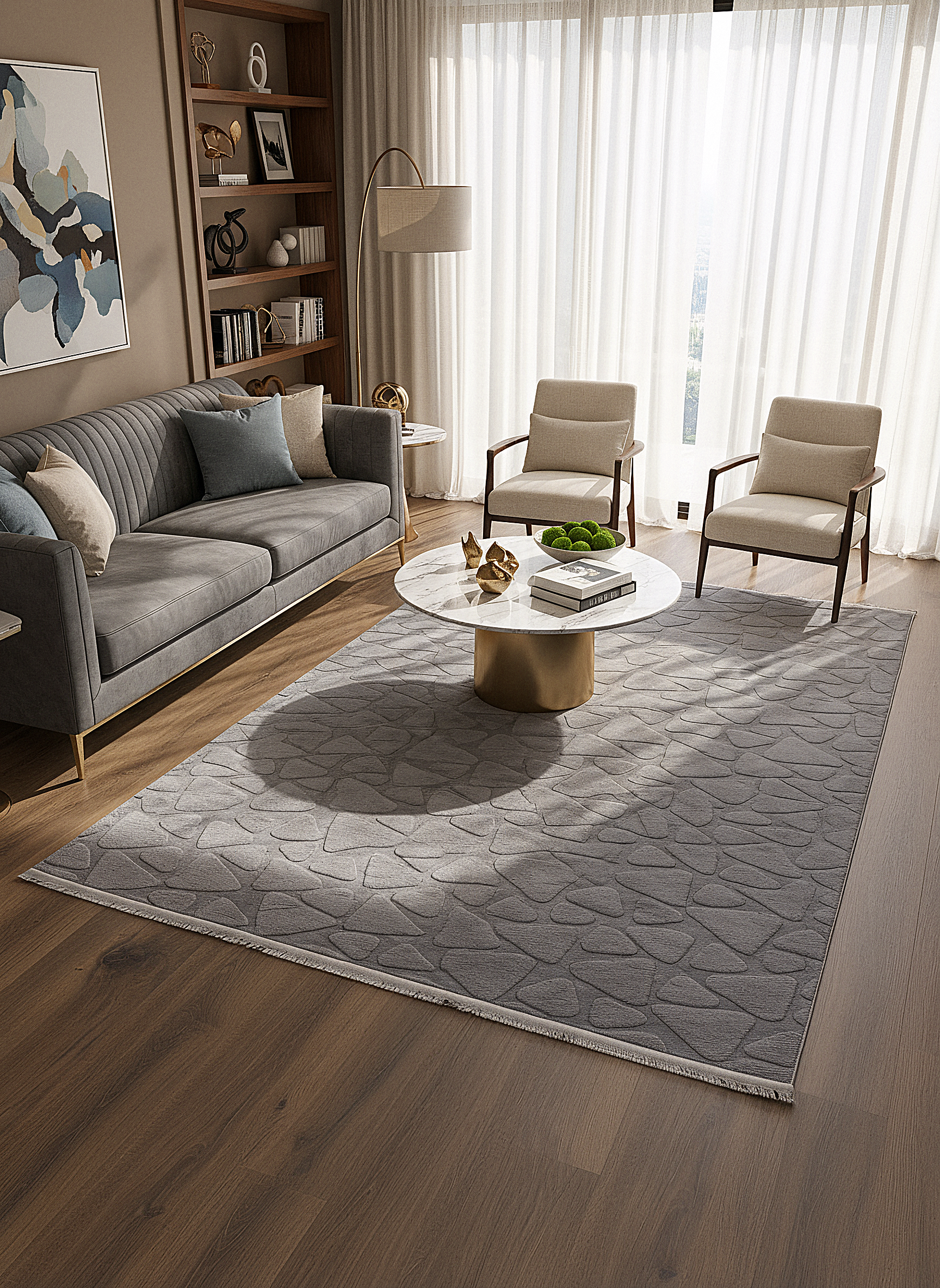 Ayder Taş Desen Gri