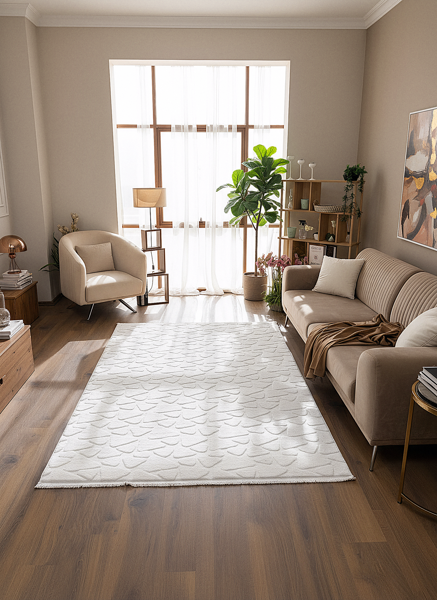 Ayder Taş Desen Krem