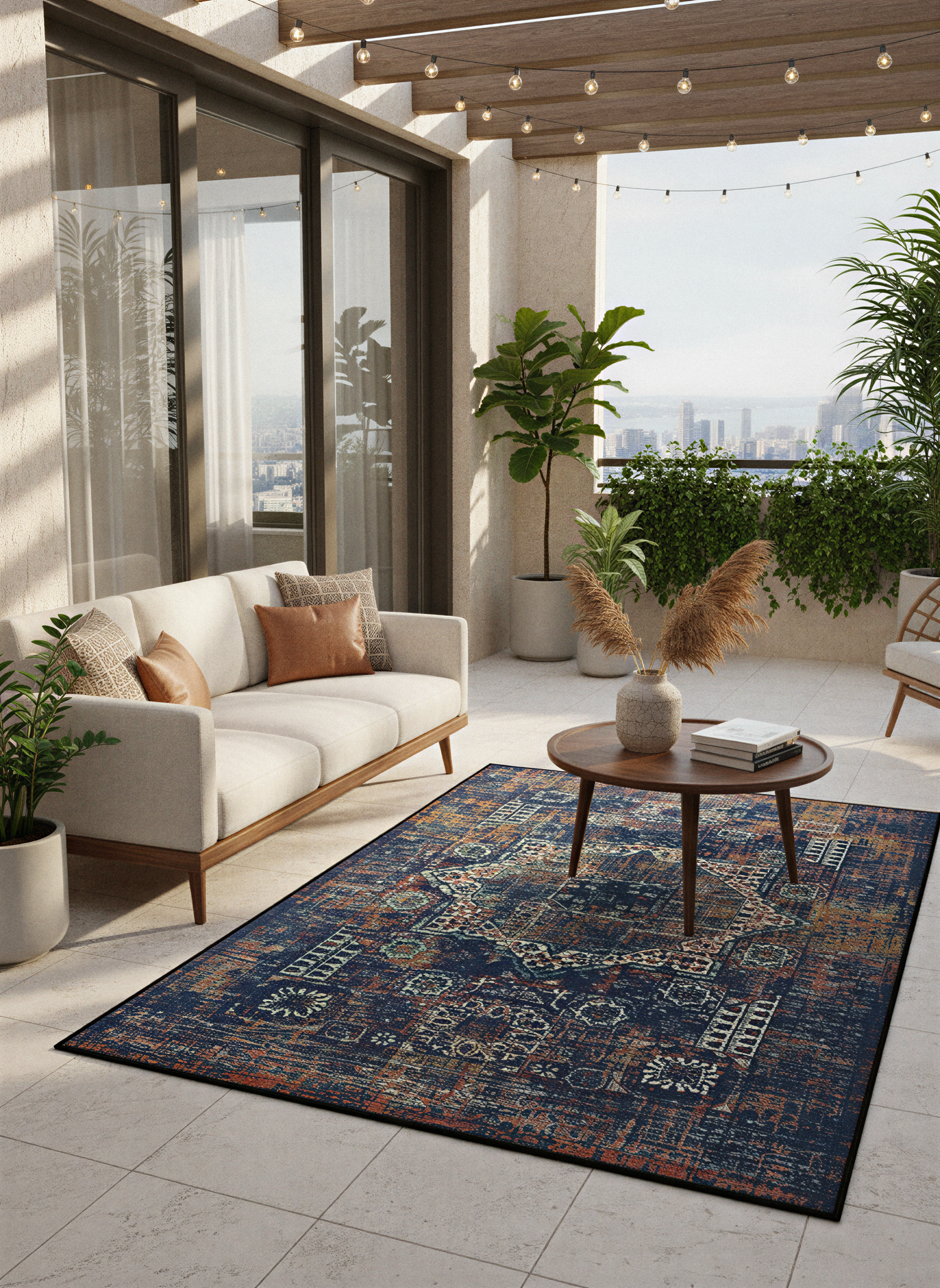 Arte HD021 Vintage Klasik Desenli Dekoratif Dokuma Halı