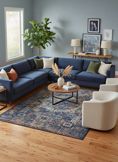 Arte HD021 Vintage Klasik Desenli Dekoratif Dokuma Halı