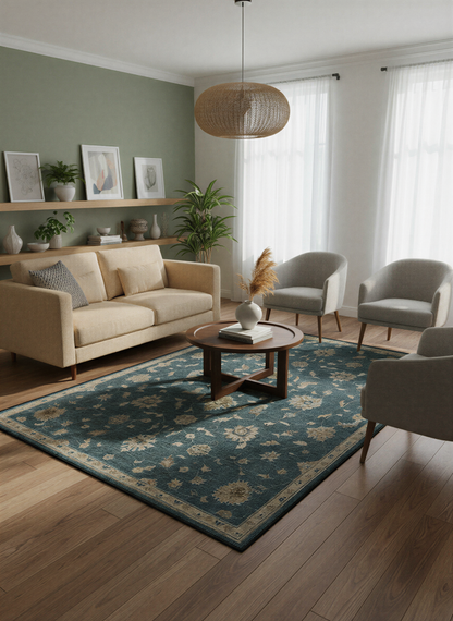 Arte HD020 Vintage Klasik Desenli Dekoratif Dokuma Halı