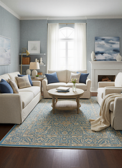 Arte HD019 Vintage Klasik Desenli Dekoratif Dokuma Halı