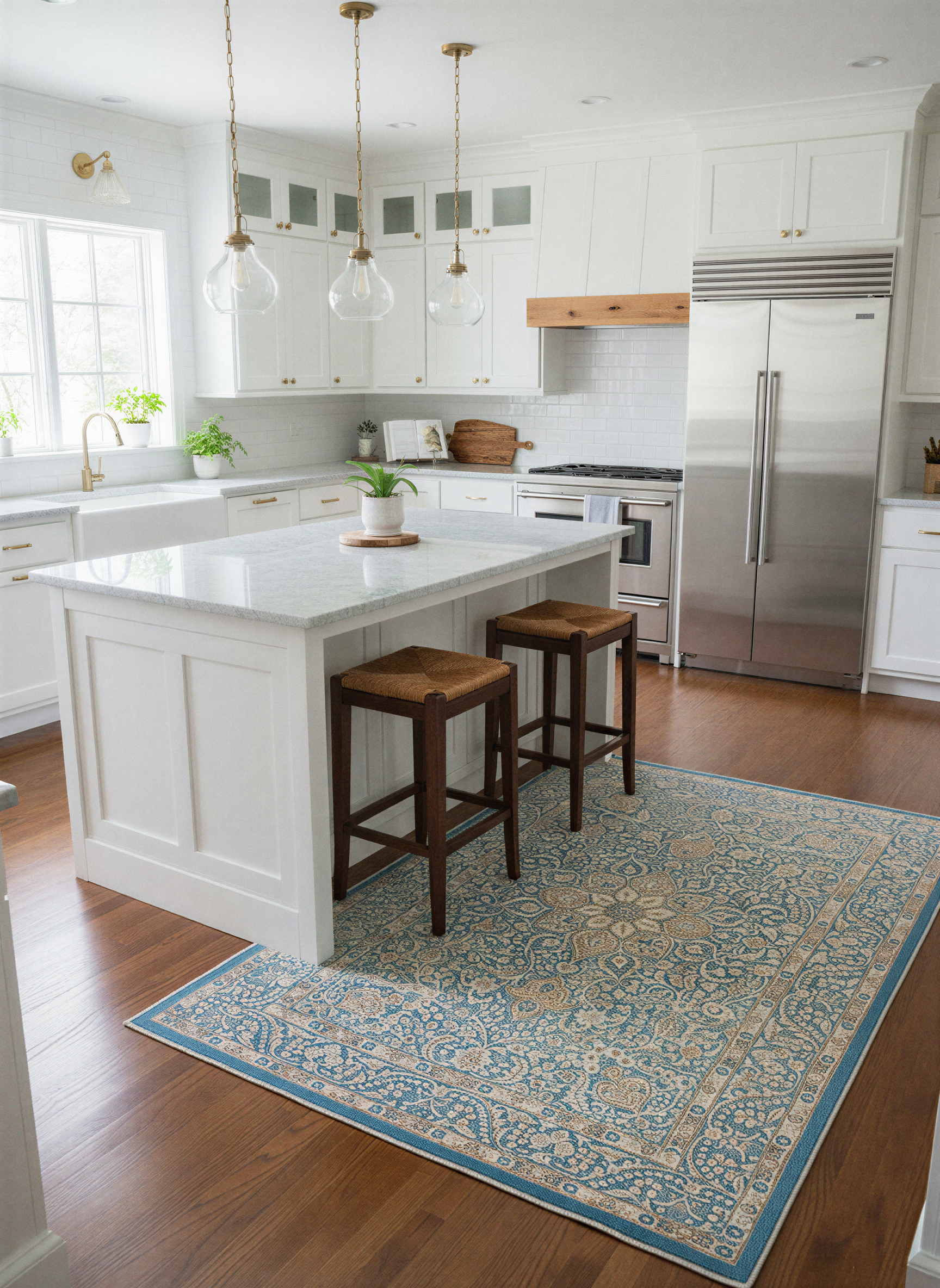 Arte HD019 Vintage Klasik Desenli Dekoratif Dokuma Halı