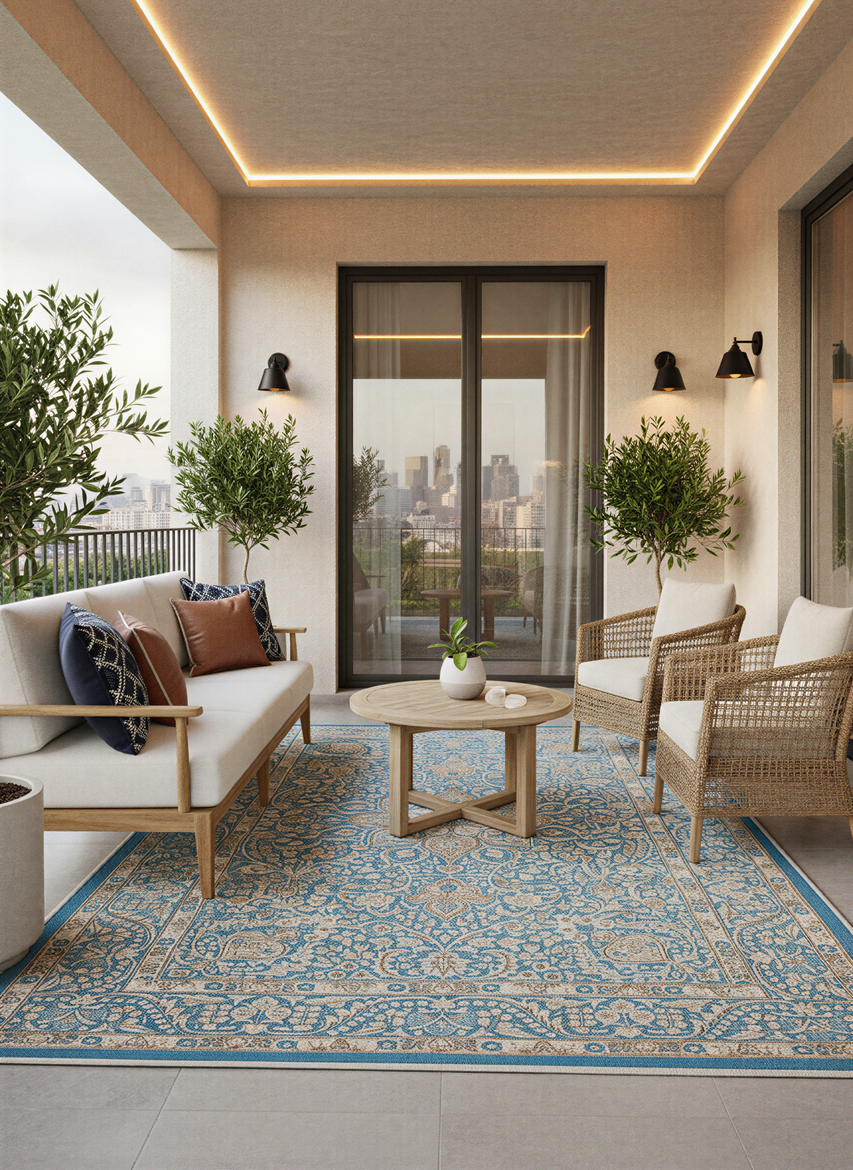 Arte HD019 Vintage Klasik Desenli Dekoratif Dokuma Halı