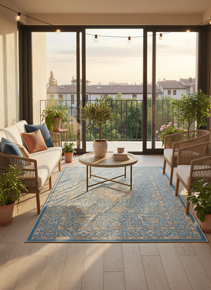 Arte HD019 Vintage Klasik Desenli Dekoratif Dokuma Halı