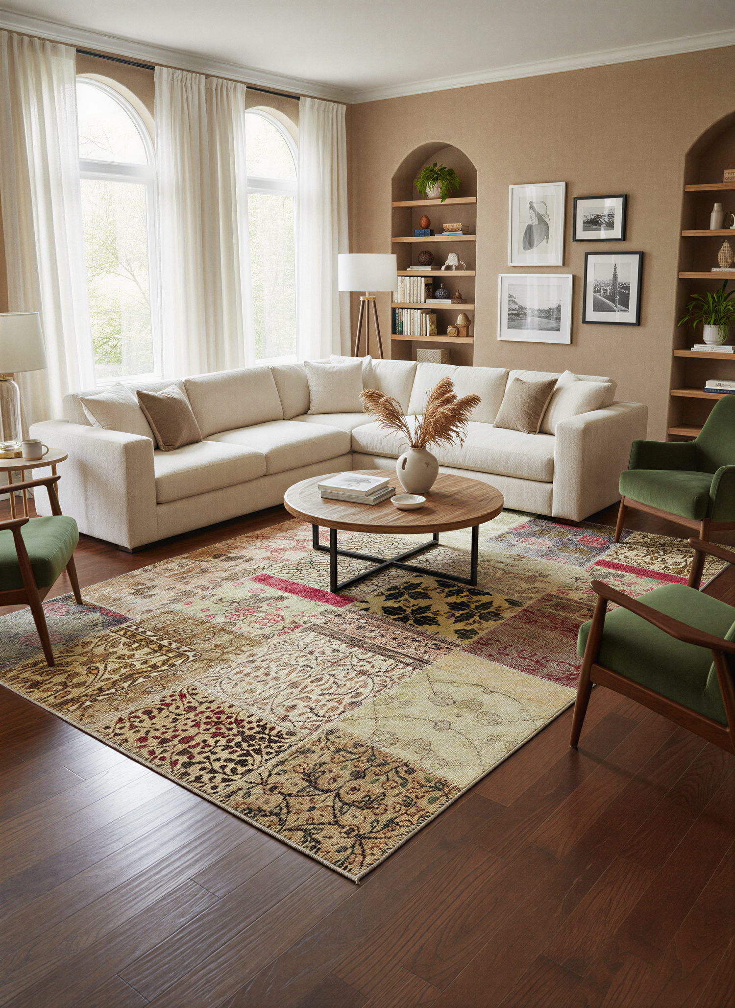 Arte HD015 Patch Klasik Desenli Dekoratif Dokuma Halı