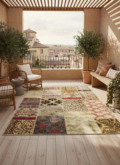 Arte HD015 Patch Klasik Desenli Dekoratif Dokuma Halı