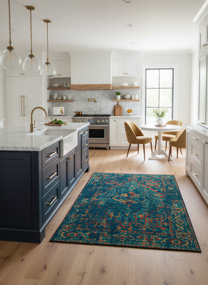 Arte HD014 Klasik Vintage Dekoratif Dokuma Şönil Halı