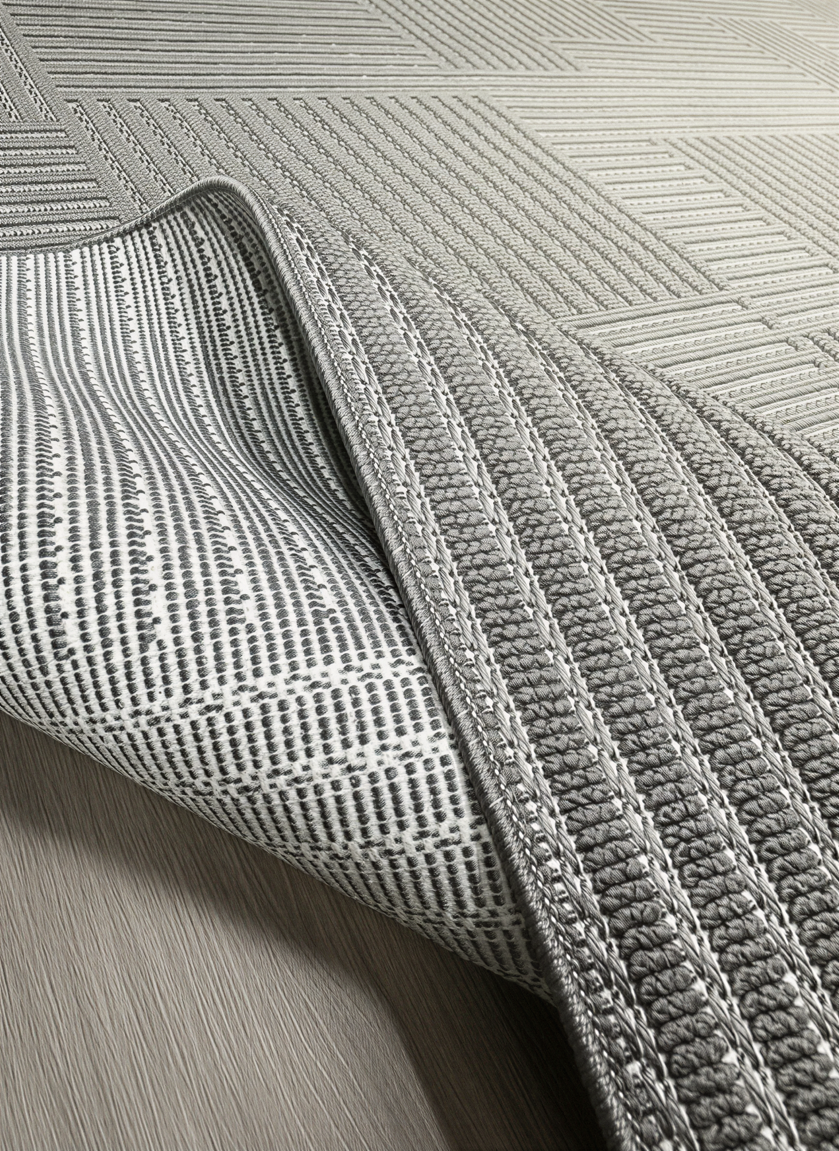 MYRA PERA 452 Antrasit Geometrik Desenli Modern Salon Mutfak Koridor Balkon Halısı