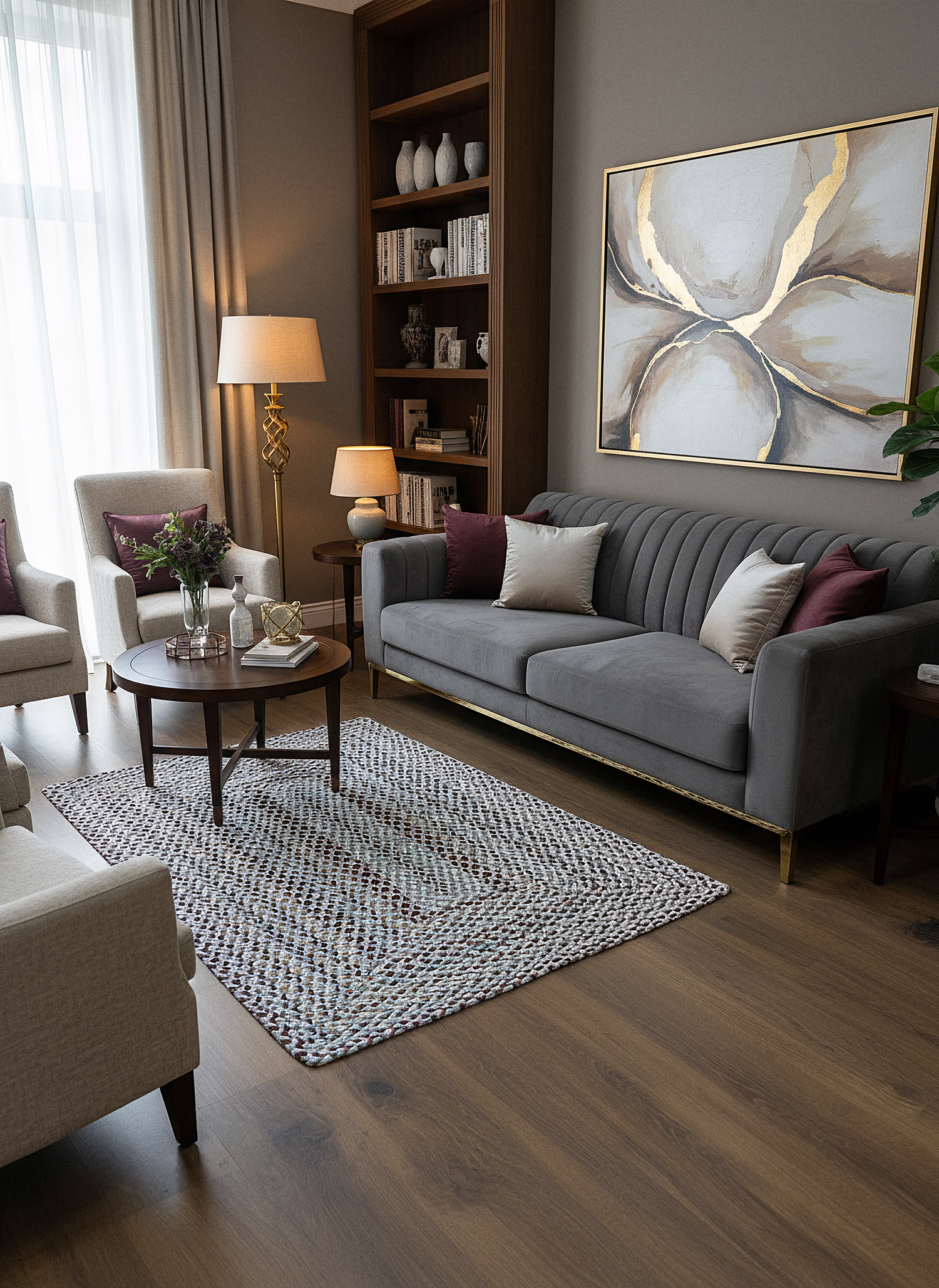 KNİTTED RUG 03 - Knitted Rectangle Rug
