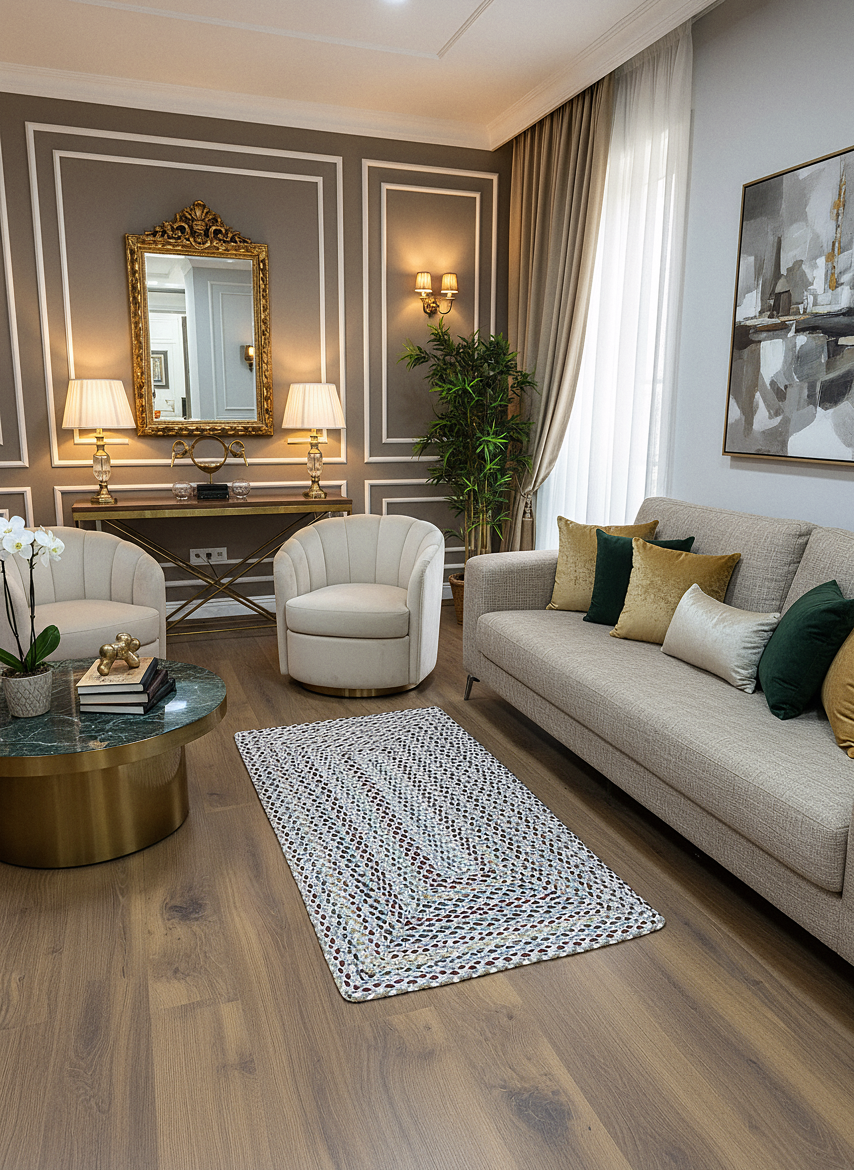 KNİTTED RUG 03 - Knitted Rectangle Rug