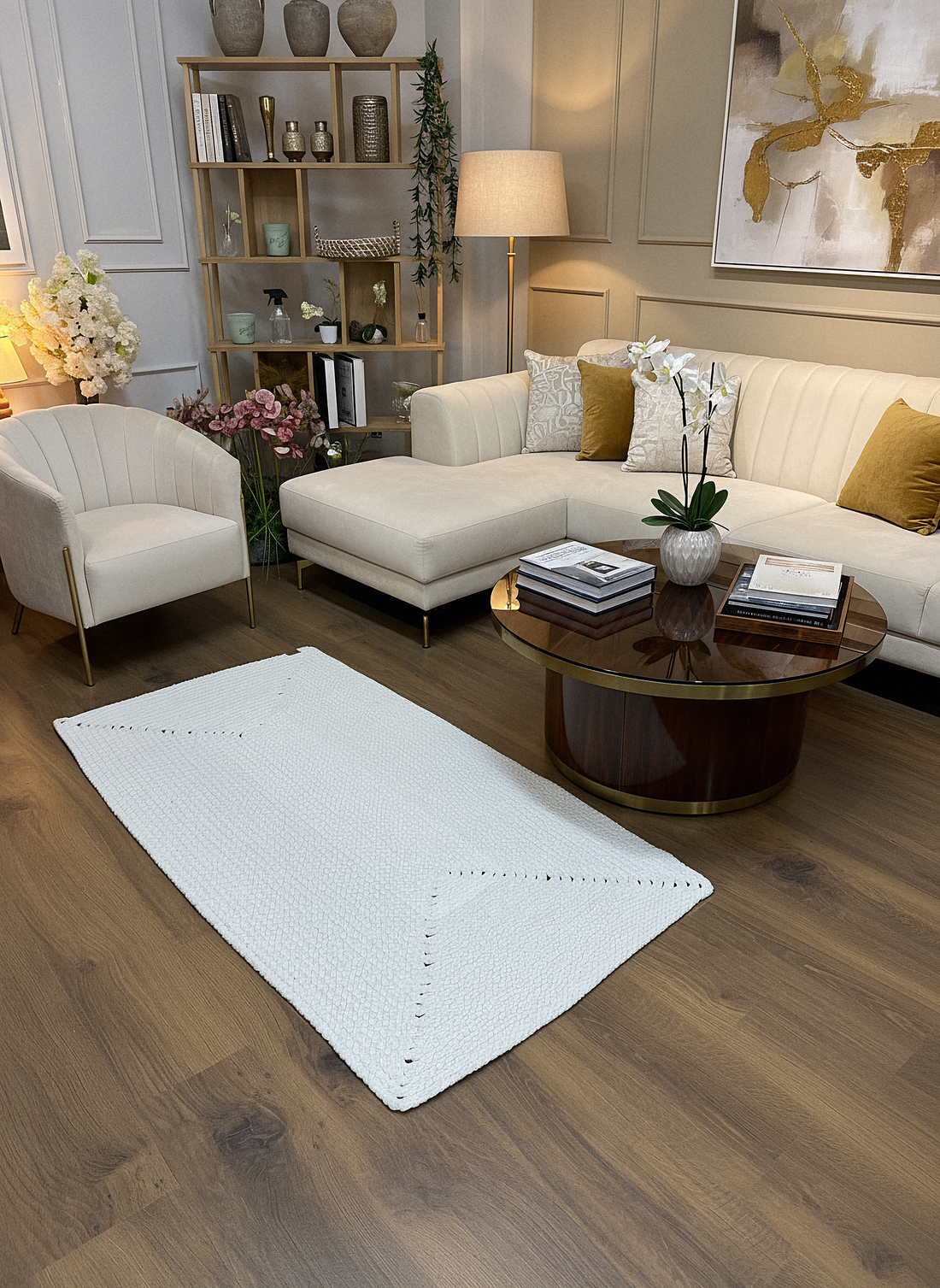 KNİTTED RUG 04 - Knitted Rectangle Rug