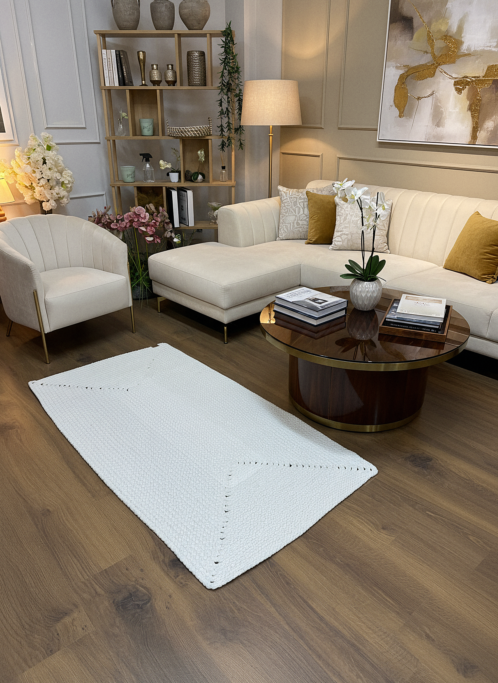 KNİTTED RUG 04 - Knitted Rectangle Rug