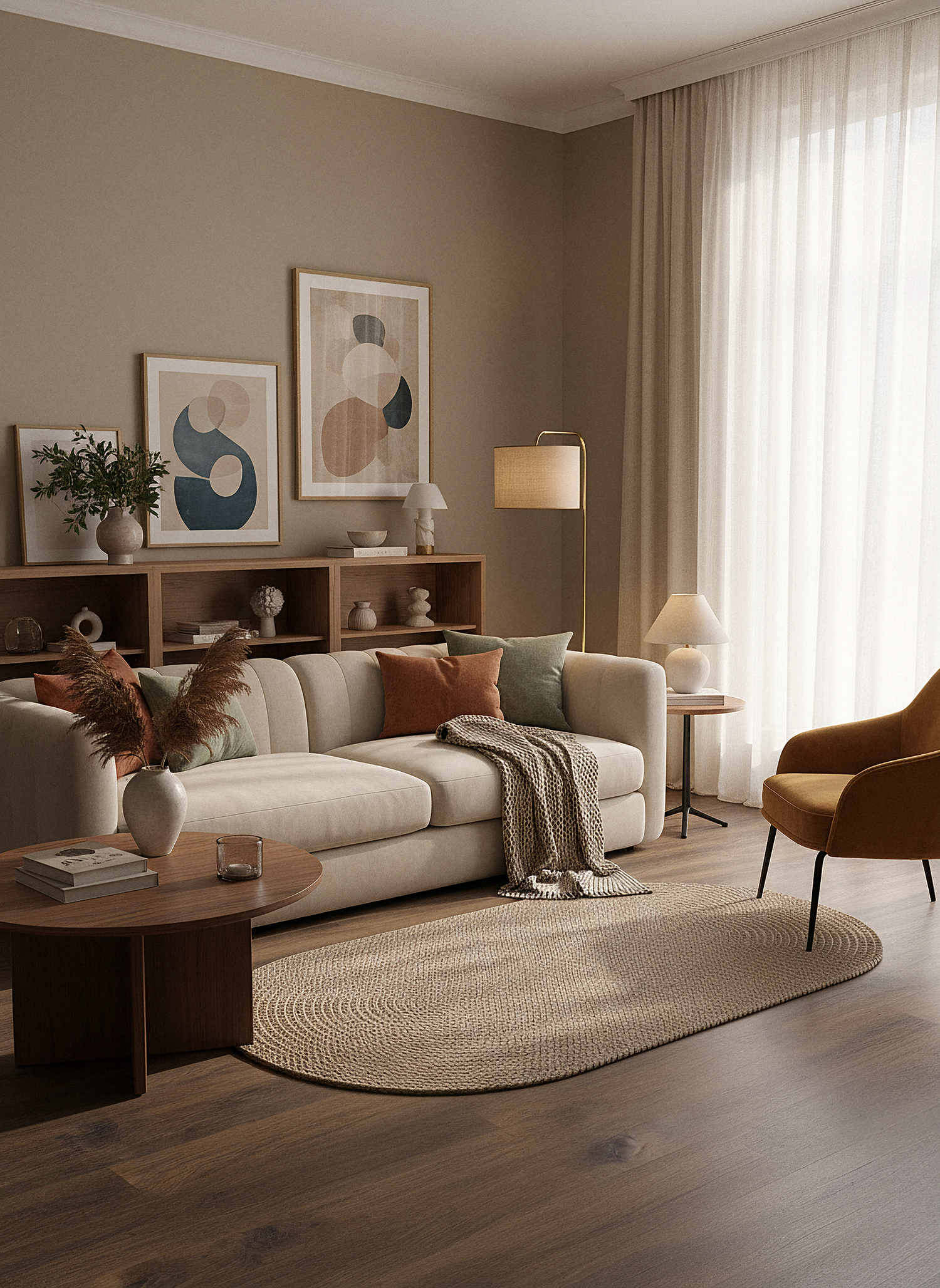 JÜT ÖRGÜ-10 VİZON El Örgüsü Jüt Hasır Halı