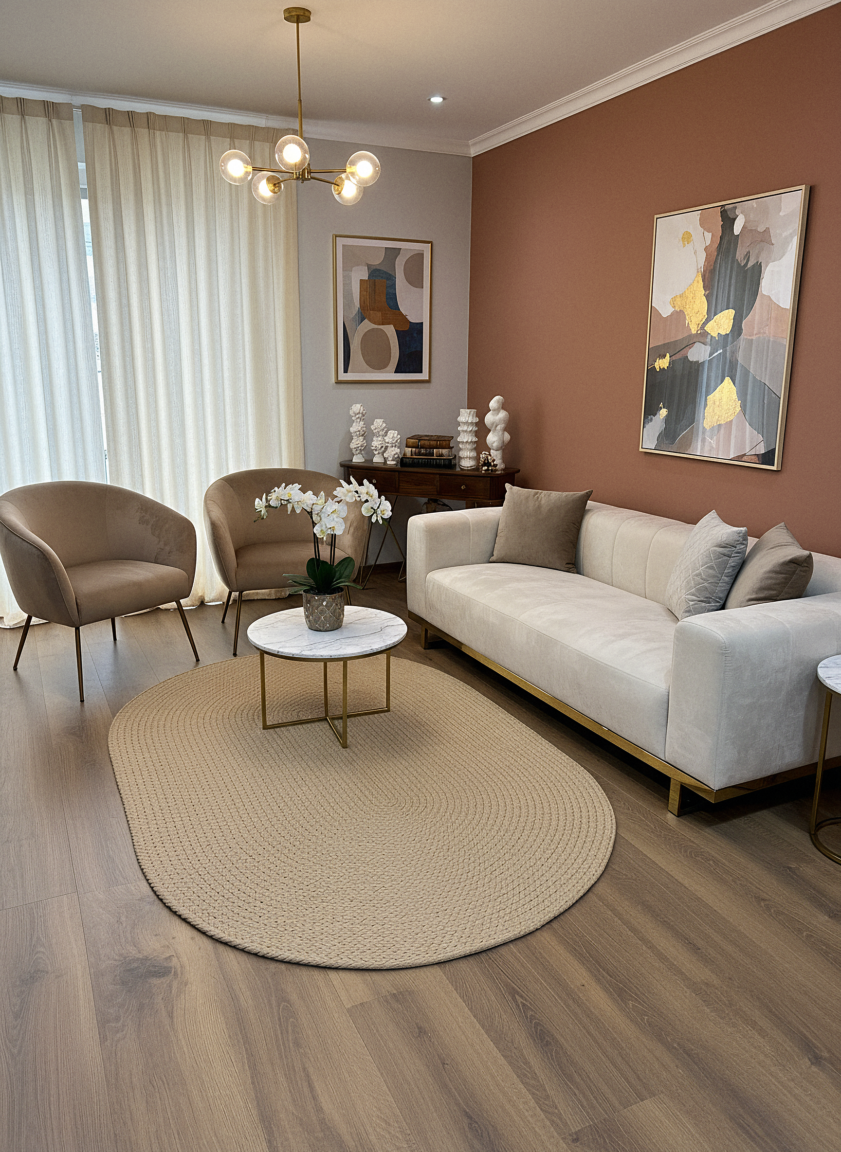KNİTTED RUG 10 - Knitted Oval Rug