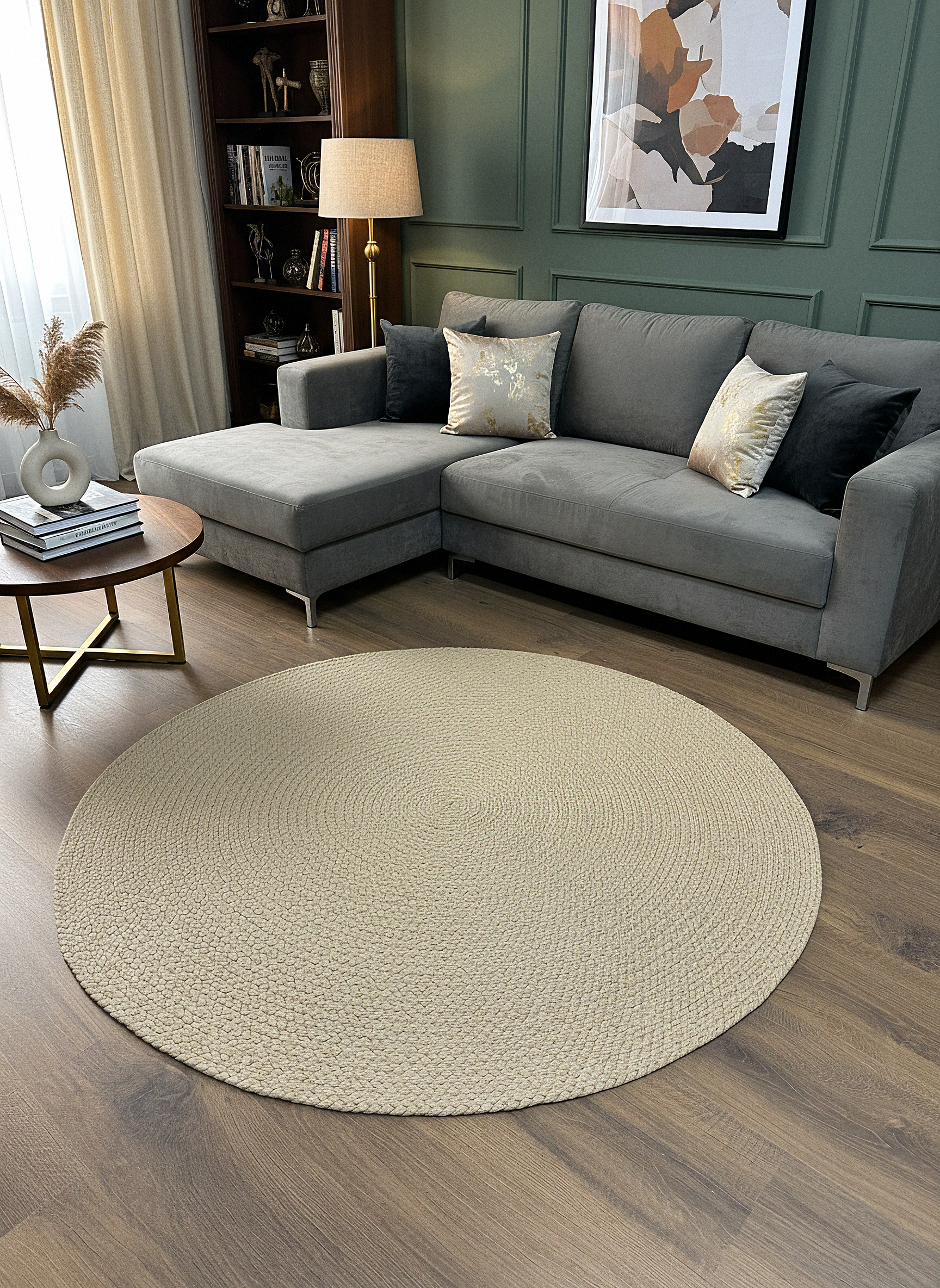 KNİTTED RUG 13 - Knitted Round Rug