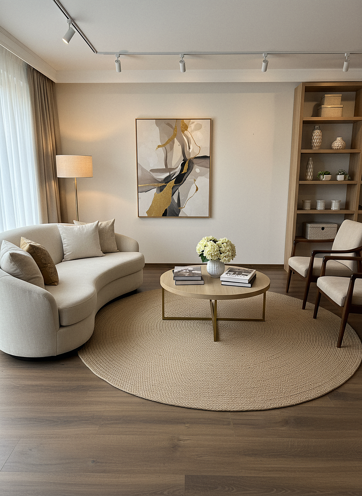 JÜT ÖRGÜ-13 BEJ El Örgüsü Jüt Hasır Halı