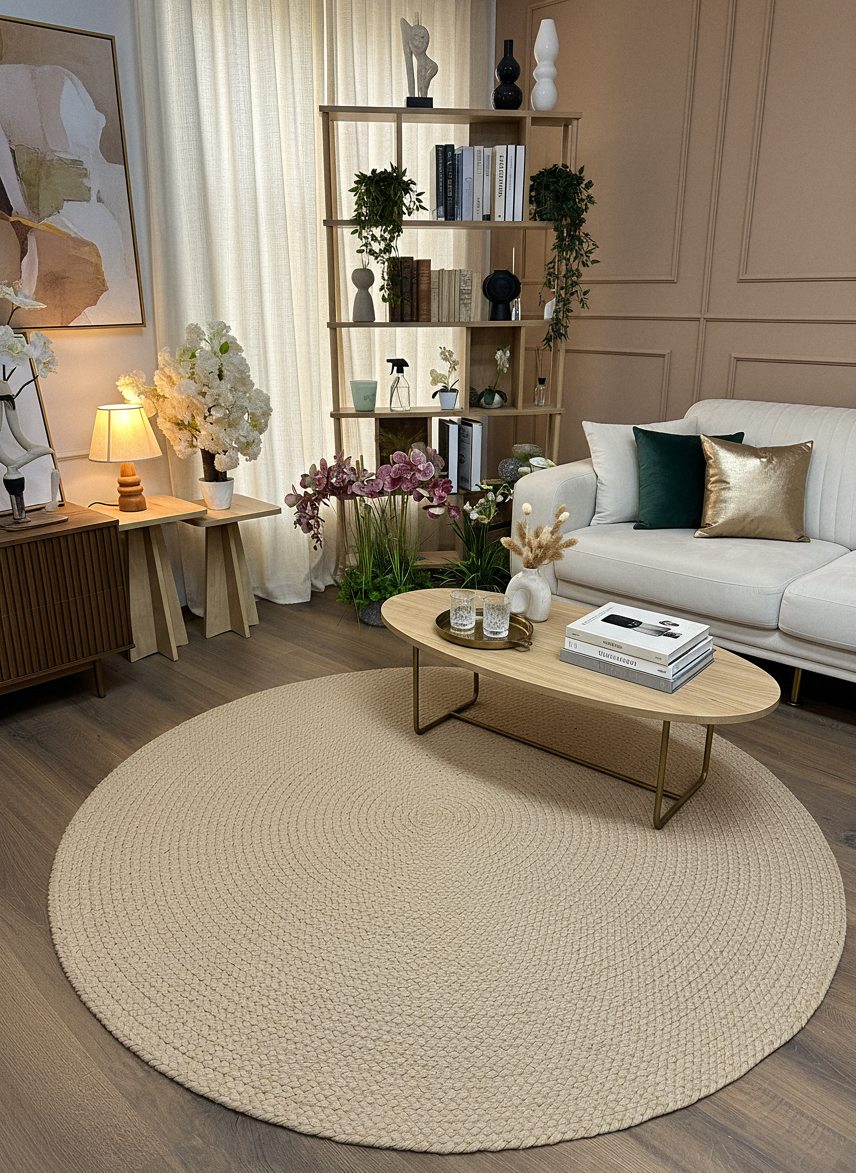 KNİTTED RUG 13 - Knitted Round Rug