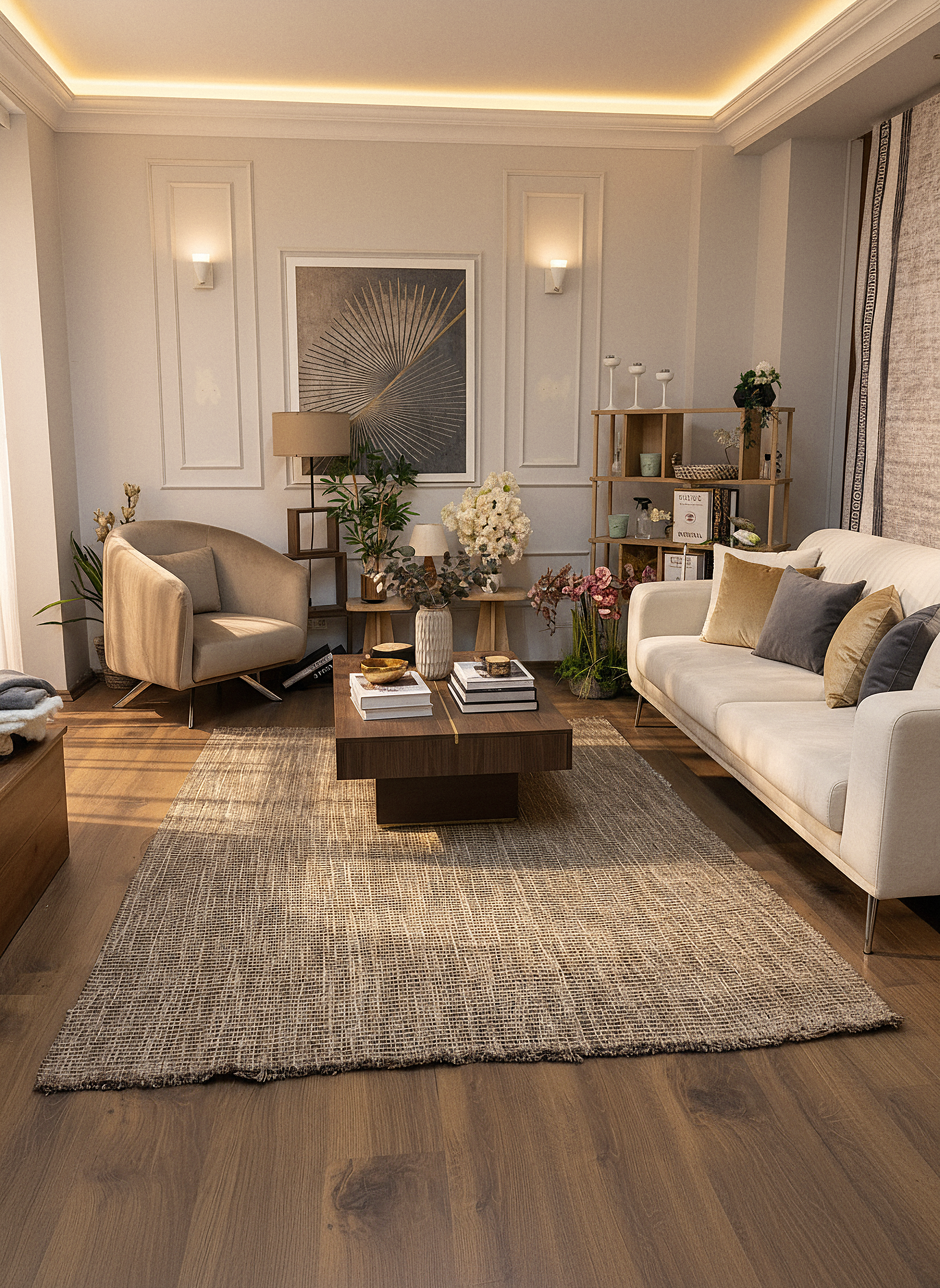 NATURAL JUTE DJ1 - Natural Fibre Jute Rugs