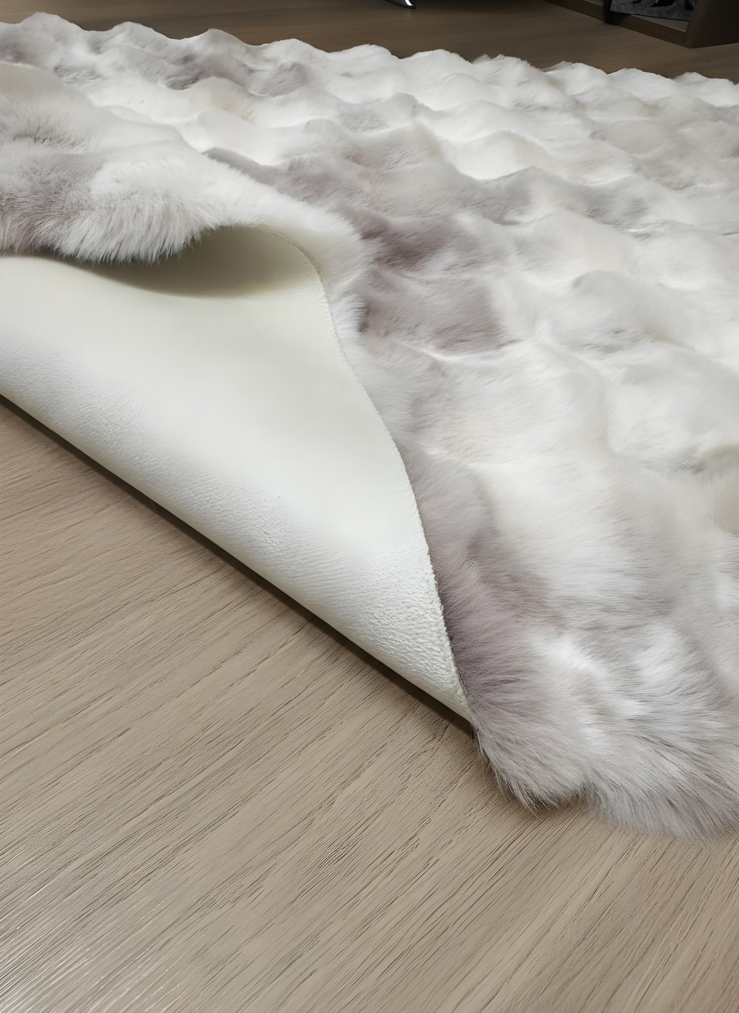 TAVŞAN NEO KAHVE -  Kaymaz Taban Tavşan Shaggy Yatak Odası Oturma Odası Çocuk Odası Halısı