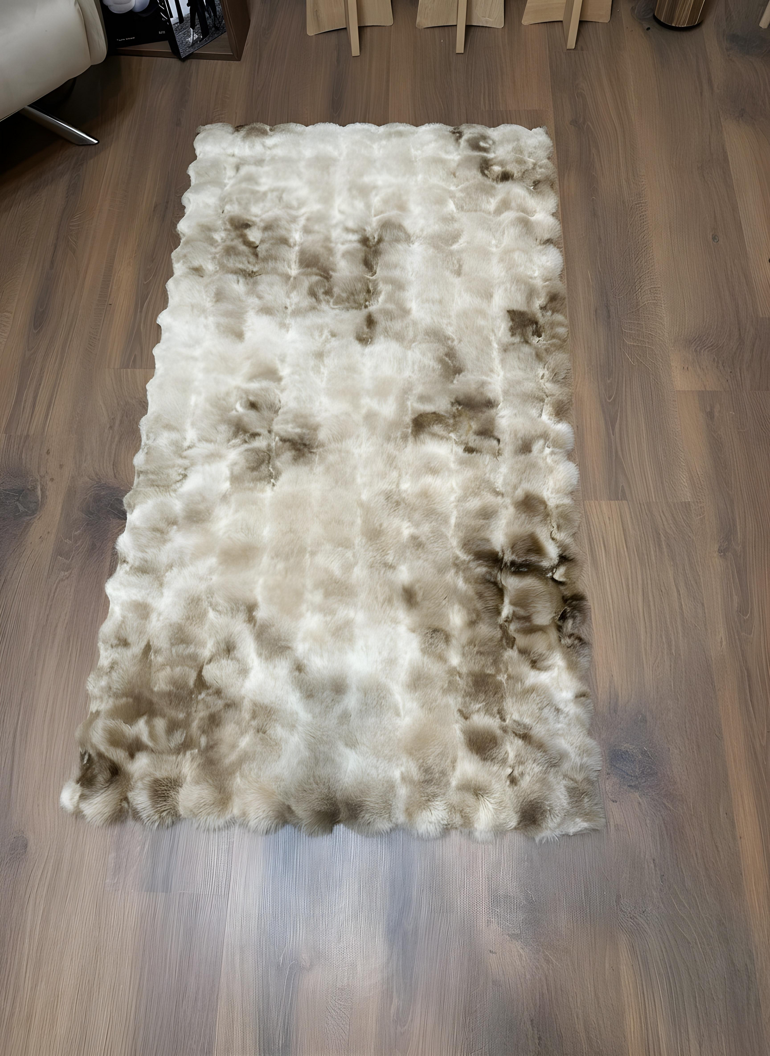 TAVŞAN NEO VİZON -  Kaymaz Taban Tavşan Shaggy Yatak Odası Oturma Odası Çocuk Odası Halısı