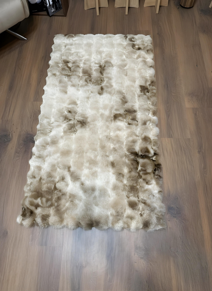 TAVŞAN NEO VİZON -  Kaymaz Taban Tavşan Shaggy Yatak Odası Oturma Odası Çocuk Odası Halısı