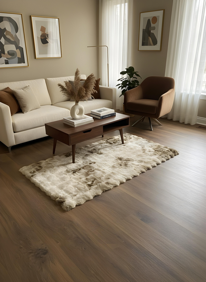 TAVŞAN NEO VİZON -  Kaymaz Taban Tavşan Shaggy Yatak Odası Oturma Odası Çocuk Odası Halısı