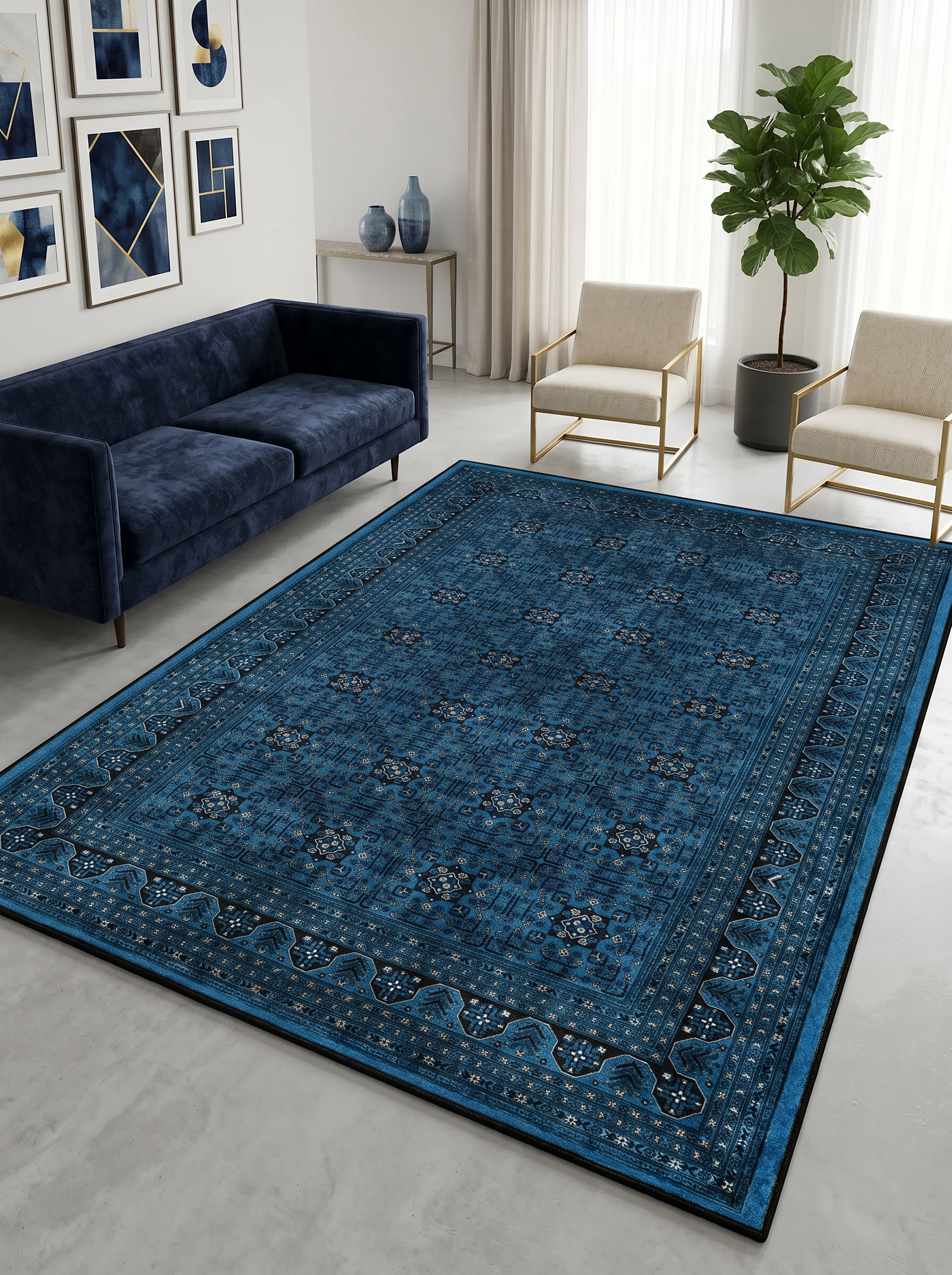 Arte VN119-2 Afgan Desenli Dekoratif Salon Mutfak Koridor Halısı