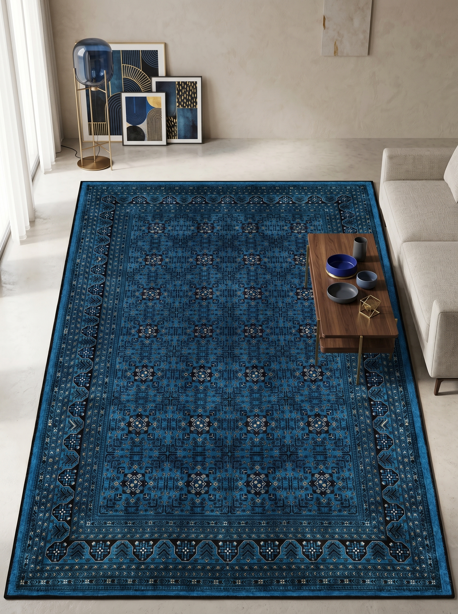 Arte VN119-2 Afgan Desenli Dekoratif Salon Mutfak Koridor Halısı