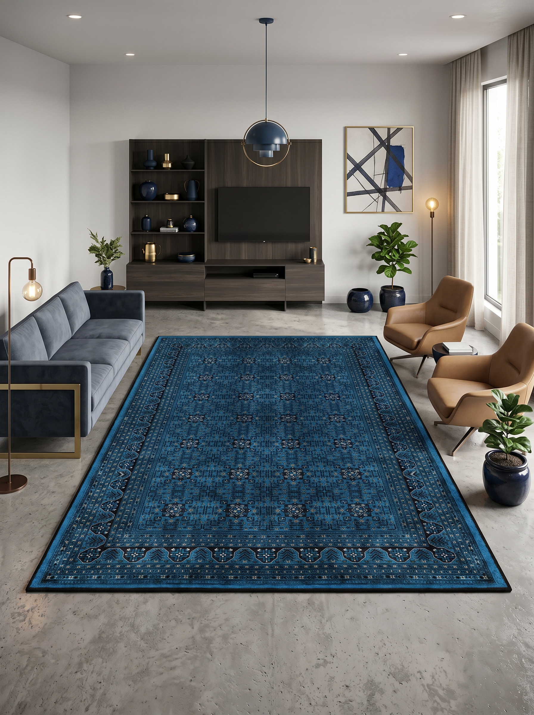 Arte VN119-2 Afgan Desenli Dekoratif Salon Mutfak Koridor Halısı