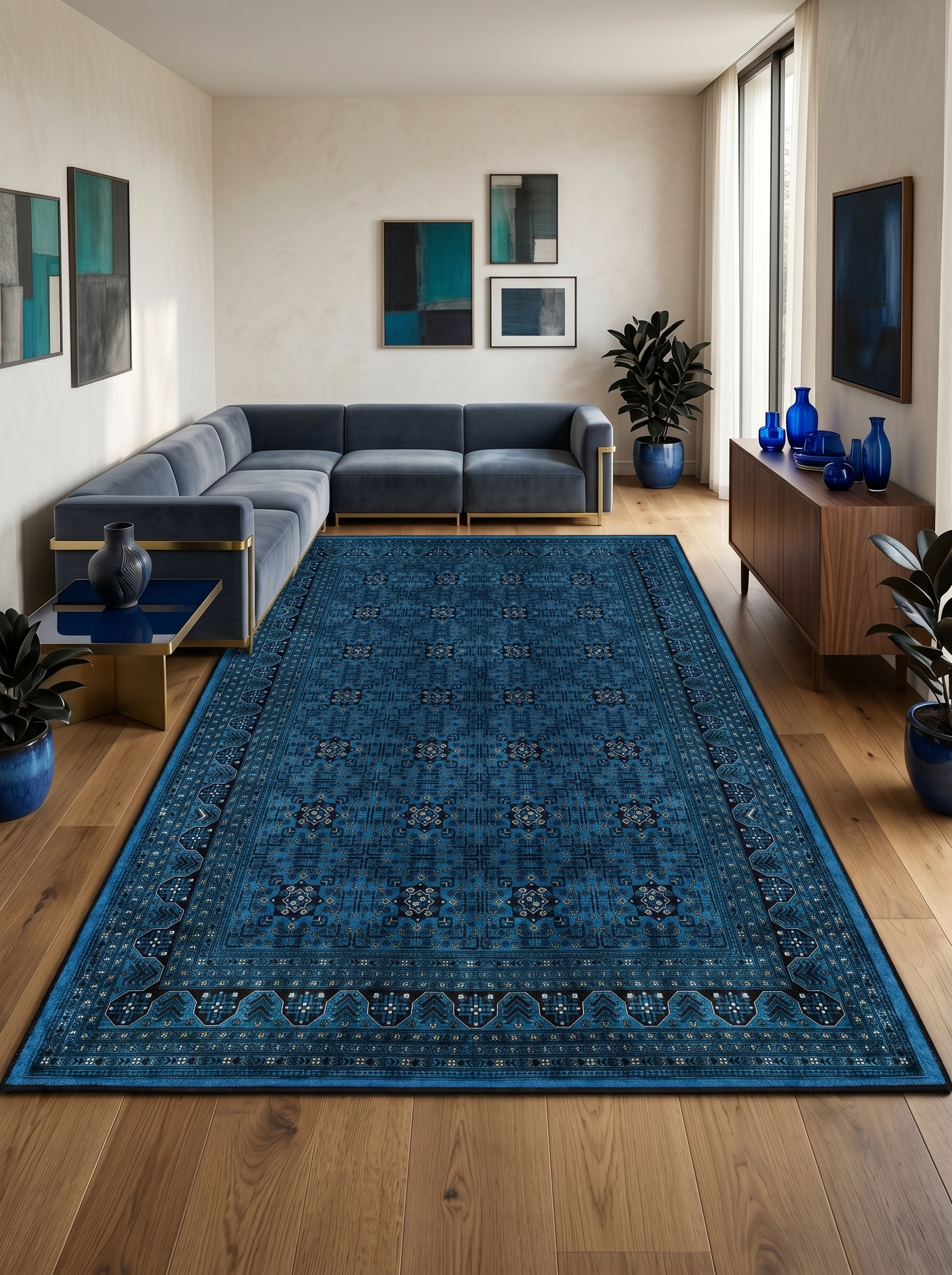 Arte VN119-2 Afgan Desenli Dekoratif Salon Mutfak Koridor Halısı