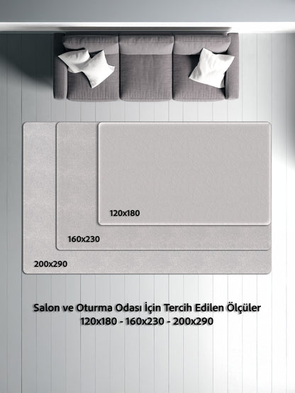 Arte DS001 Vintage Klasik Desenli Dekoratif Dokuma Halı