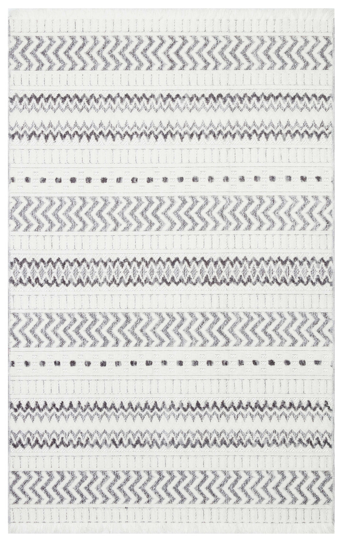 PALERMO T7 GRİ Modern Geometrik Desenli Salon Mutfak Koridor Halısı-KP