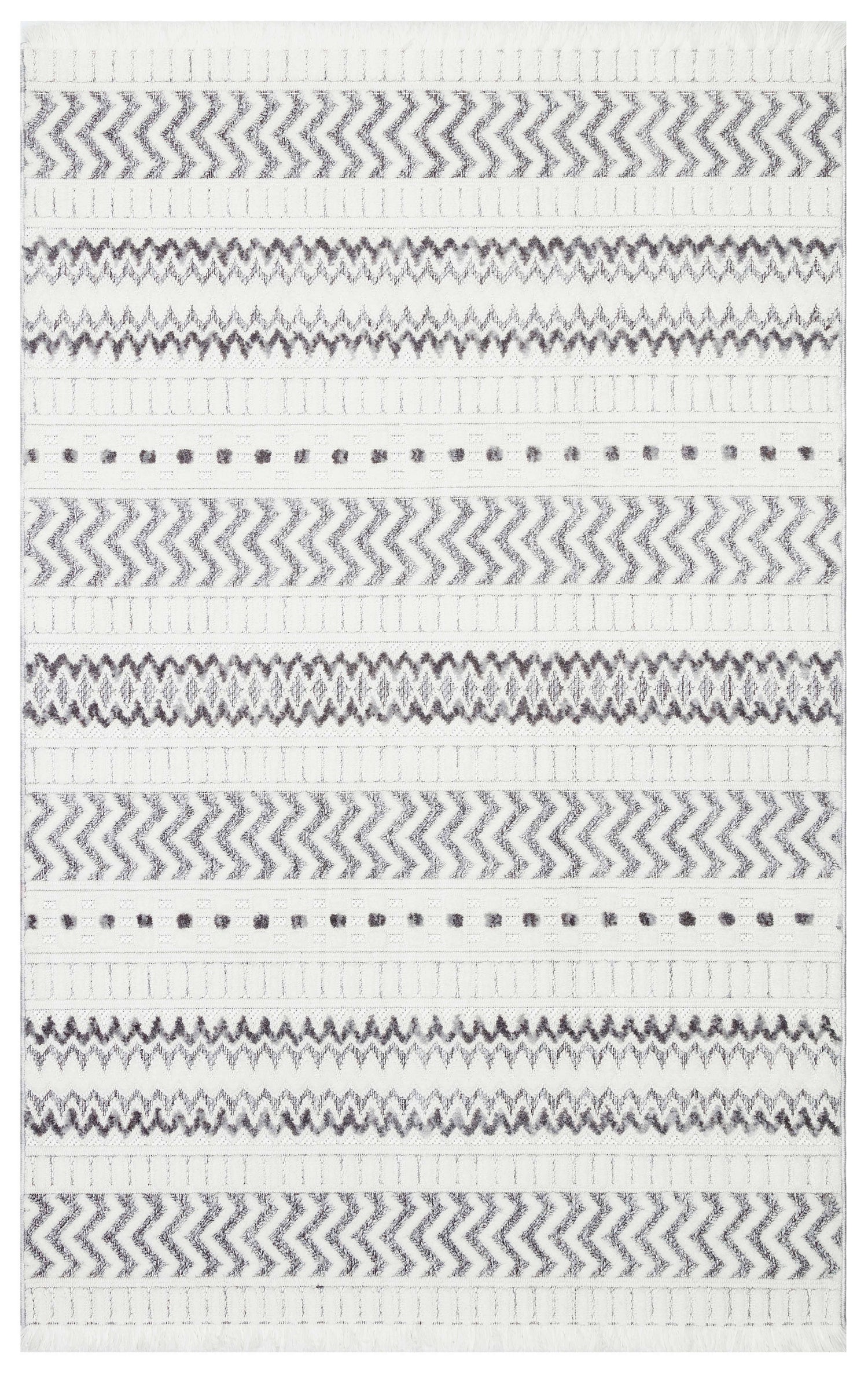 PALERMO T7 GRİ Modern Geometrik Desenli Salon Mutfak Koridor Halısı-KP