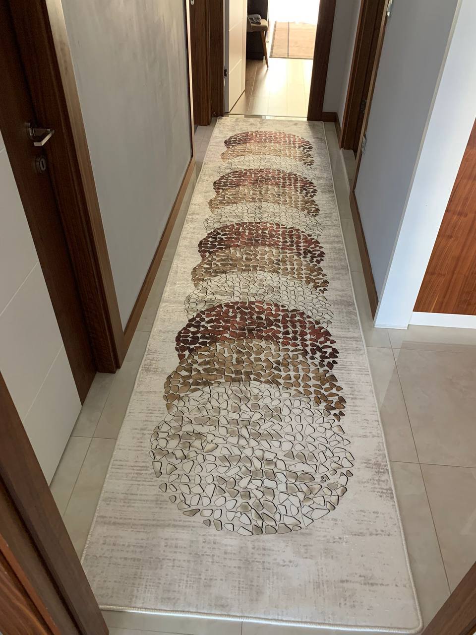 PÜREN - %100 Pamuk Dokuma Taban Makinede Yıkanabilir Kaymaz Halı