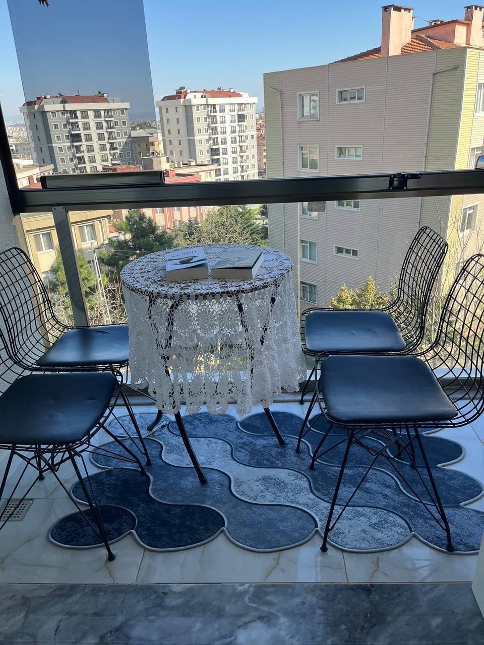 FORM GRİ - %100 Pamuk Dokuma Taban Makinede Yıkanabilir Kaymaz Halı